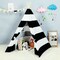 Black &#x26; white Tent Indian Teepee Playhouse Foldable Kids Play Tent